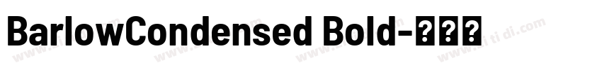 BarlowCondensed Bold字体转换